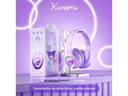 Auriculares estéreo inalámbricos Bluetooth Mdug con cancelación de ruido (morados)
