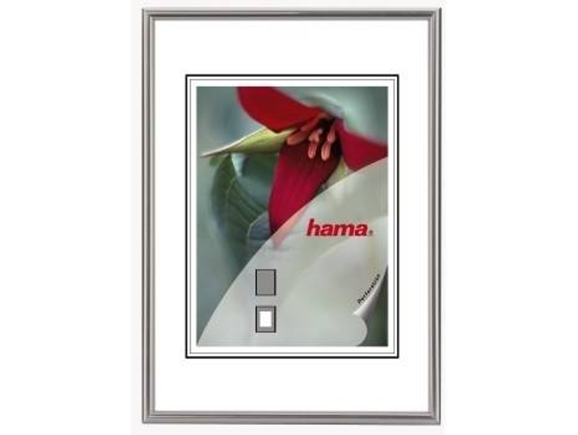 Marco HAMA Plastic Frame "Sevilla", Silver Matt, 21 x 29,7 cm
