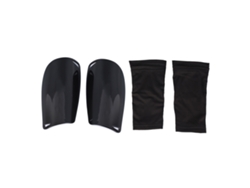 Espinilleras Para Fútbol Infantil Y Adulto, Calcetines De Doble Capa, Equipamiento De Fútbol Negro, Talla M.