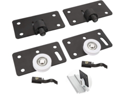 Conjunto De 2 Rodillos Deslizantes Para Puertas Correderas, Ruedas 30mm De Nailon Silencioso Para Armarios Y Roperos
