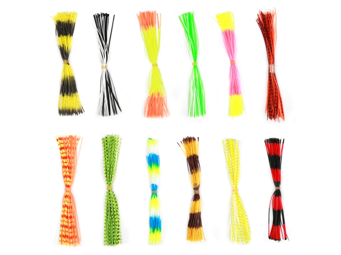 Falda De Señuelo De Silicona Suave De 600 Hebras, Accesorio Para Spinnerbaits, Jigs Y Señuelos Caseros.