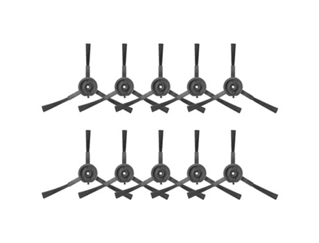 10 peças escova lateral para aspirador de pó robótico qihoo 360 s10 x100 max