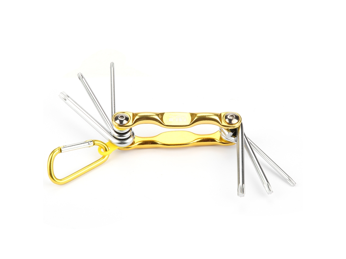 Kit De Llave Plegable 6 En 1 Con Puntas Torx Star, Mango De Herramienta Profesional Para Reparaciones.