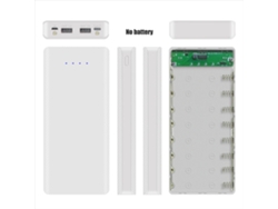 2026velora-caja De Batería Portátil Diy Con 2 Puertos Usb 5v 2a Para 8 Baterías 18650 Con Indicador De Energía