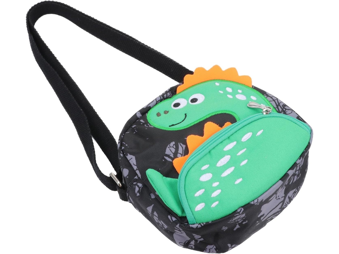 Bolso Bandolera Informal Con Estampado De Dinosaurio En Lona Oxford Con Correa Ajustable Para Niños Y Niñas.