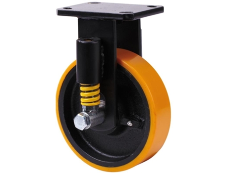Rueda fija 17hlse200-hub suspension hierro-poliur.naranja eje bolas ALEX