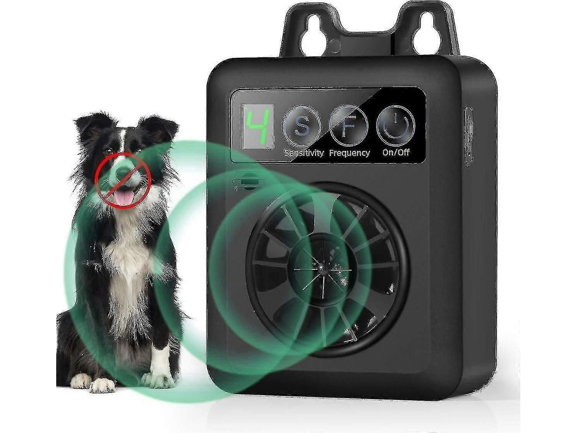 Dispositivo antiladridos, control de ladridos de perros actualizado con un alcance de 15 metros y 3 niveles ajustables, repelente ultrasónico de La GOKOCO.