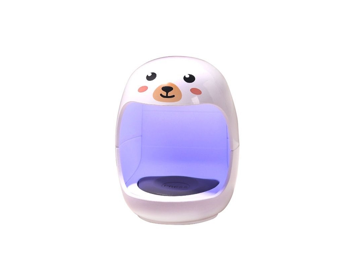 Lámpara De Uñas Led Uv Portátil Con Forma De Huevo, Mini Lámpara De Fototerapia Para Uñas Con Diseño De Oso.
