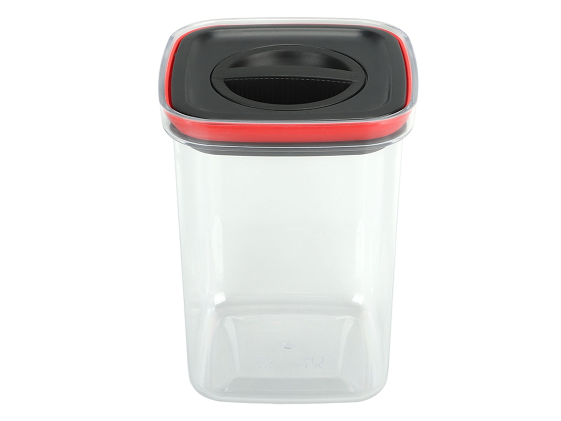 Recipiente Hermético De Plástico Transparente Para Almacenar Alimentos Con Tapa, 1300 Ml, Para Cocina.