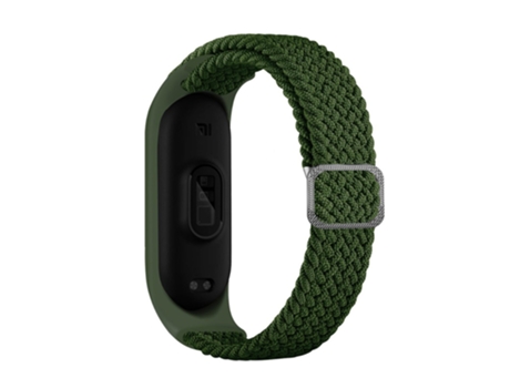 Correa de nailon lazo elástico ajustable elásticos trenzados para Xiaomi Mi Band 5/Band 6/Band 7 - pista