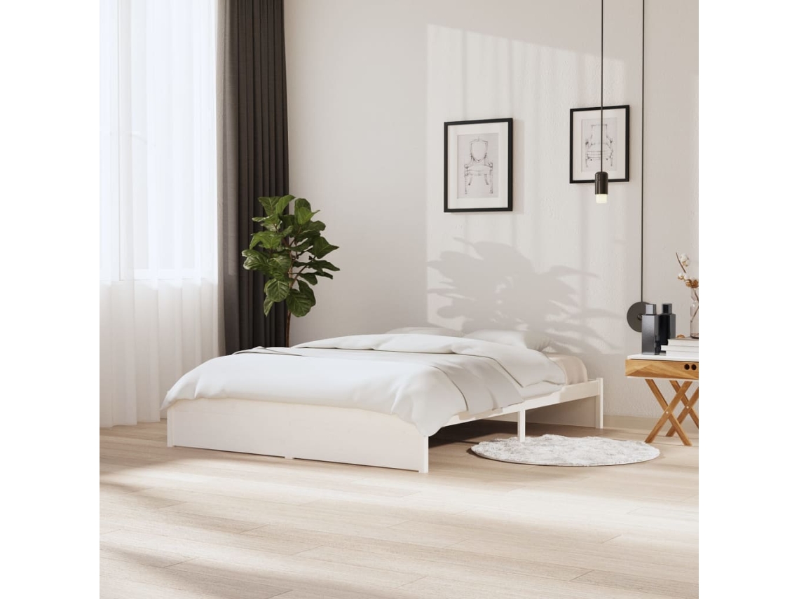Marco de Cama Madera Blanco (160x200cm)
