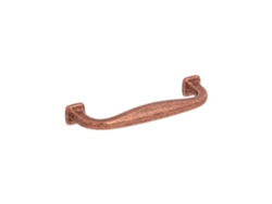Tirador para muebles Zamac, distancia entre centros de 96 mm, cobre rústico antiguo, juego de 25 unidades HARDWAREXCHANGE