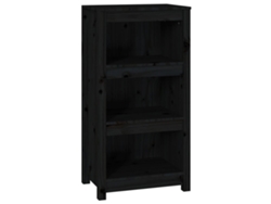 Maison Exclusive - Estantería Madera Maciza De Pino Negra 50x35x97 Cm