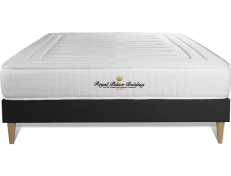 Conjunto de Somier Negro + Colchón ROYAL PALACE BEDDING Nottingham (135x210 cm - Espuma Viscoelástica)