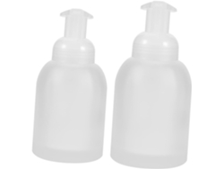 2 Pièces Frascos Pompe Vides Verre Pour Shampooing Après-shampooing Lotion Crèmes Distributeur