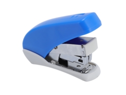 Grapadora Pequeña Con Sistema De Extracción De Grapas Fácil De Usar, Compatible Con Grapas 24/6 Y 26/6, Capacidad Para 20 Hojas, Color Azul.