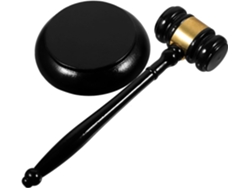 Martillo De Juez Madera 25 Cm 2 Accesorio Disfraz Mazo
