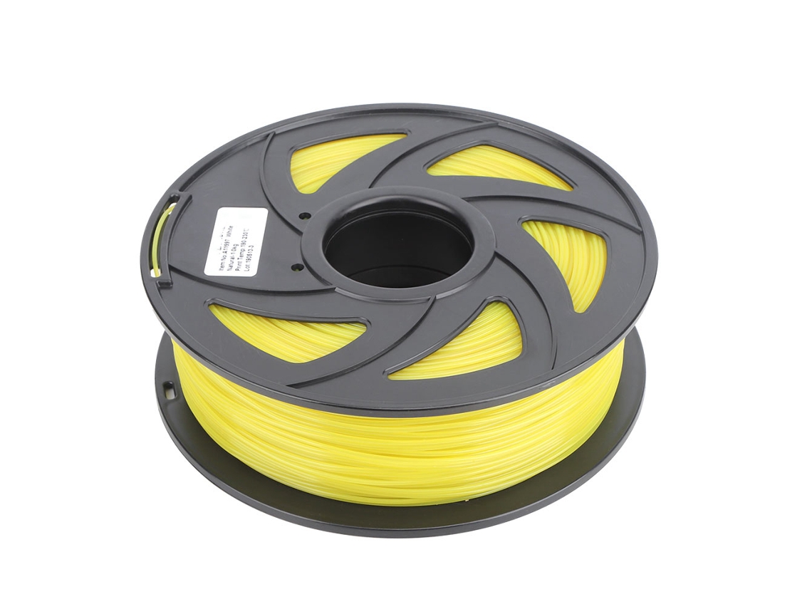 Filamento Pla Amarillo De Textura Sedosa Larga De 1,75 Mm Y 1 Kg Para Impresora 3d
