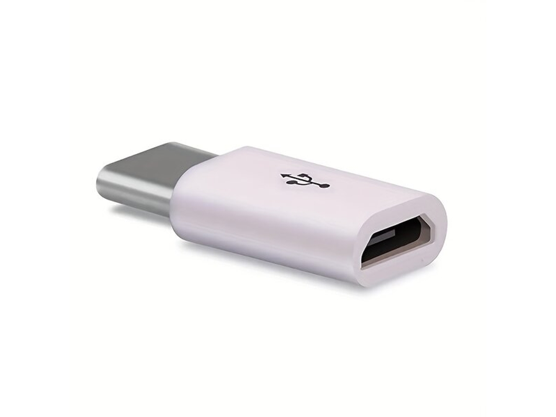 Adaptadores universales USB 3.1 C a Micro USB (negro y blanco). Vayotoy
