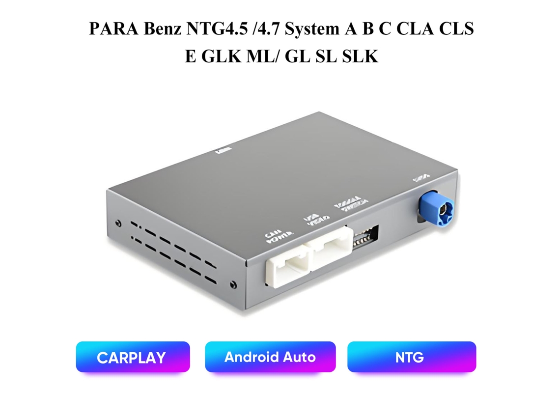 Módulo Inalámbrico Carplay Y Android Auto Hexine Para Mercedes-benz Ntg4.5/4.7