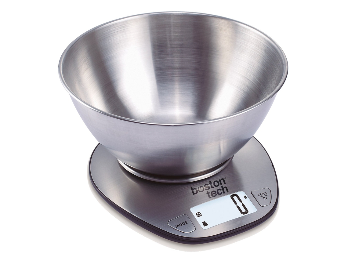 Báscula Digital Para Cocina, Acero Inoxidable Con Bolw, Facil De Limpiar, Capacidad Hasta 5kg HK110 BOSTON TECH