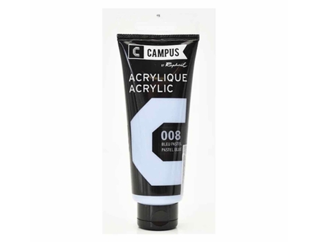 Tinta Acrílica CAMPUS (Azul Pastel N°008 - 100ml)