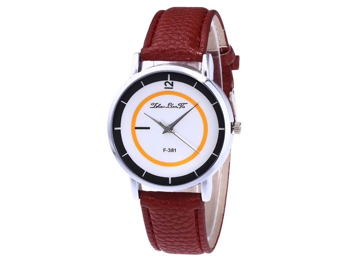 Reloj De Pulsera Moderno De Cuarzo Para Mujer Zhoulianfa, Color Marrón F381-a
