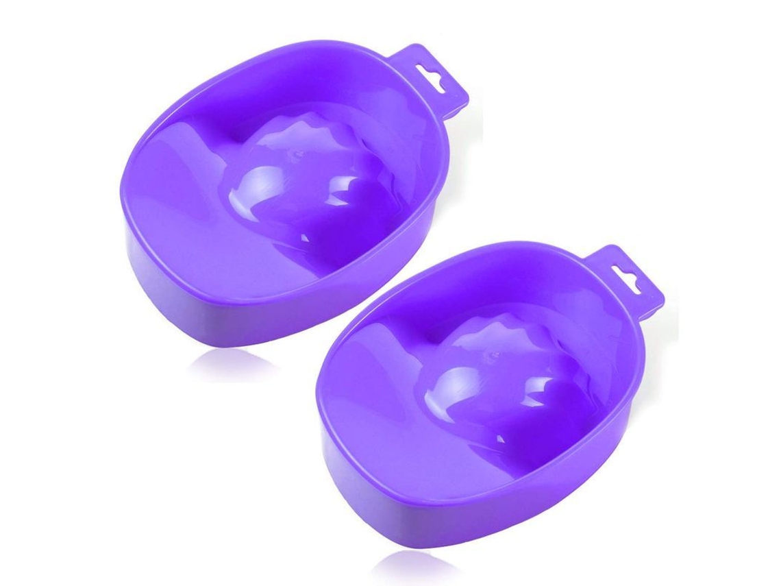 2 Bandejas Para Manicura Para Retirar El Esmalte De Uñas Y Para Tratamientos De Spa.