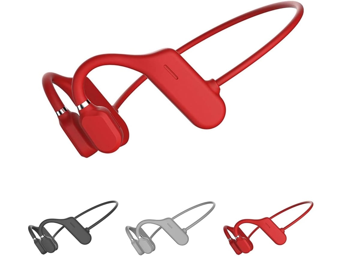 Auriculares Bluetooth de conducción ósea, auriculares estéreo de alta fidelidad inalámbricos con oído abierto y micrófono para deporte, Fitness, ciclismo y conducción de VEANXIN