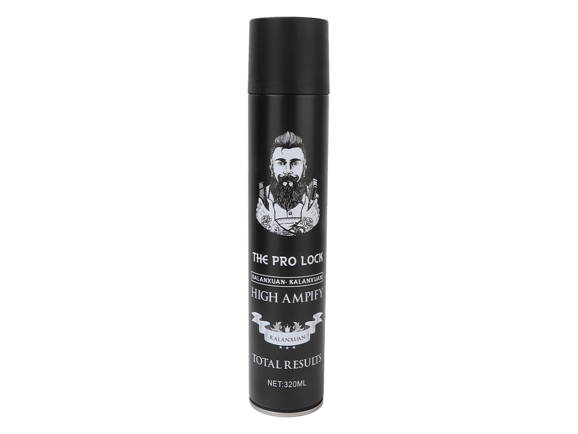 2026-spray Para Pentear Cabelo Masculino 320ml Longa Duração Volume Natural Fragrância Preta