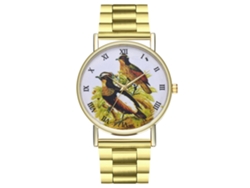 Reloj De Pulsera Unisex De Acero Con Números Romanos Zhoulianfa