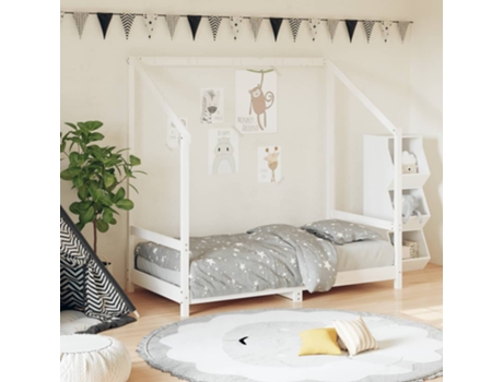 MAISON EXCLUSIVE - Estructura de cama para niños madera de pino blanco 80x160 cm