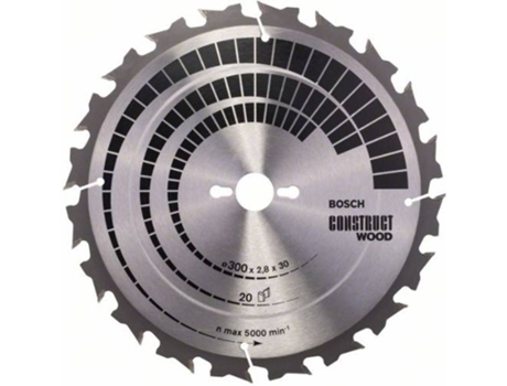 Disco de Sierra Circular BOSCH Construct Madera 300x30x2.8 mm - 20
