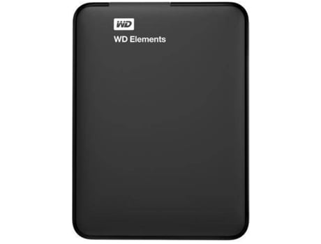 Disco HDD Externo WESTERN DIGITAL Elements (Negro - 1 TB - USB 3.0)