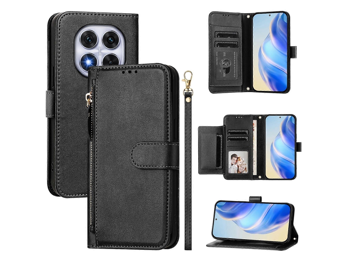 Funda Note Fecho Bolso Cartões Para Xiaomi Xiaomi Redmi Note 14 Pro 5g/ Xiaomi Redmi Note 14 Pro 5g Veanxin Piel