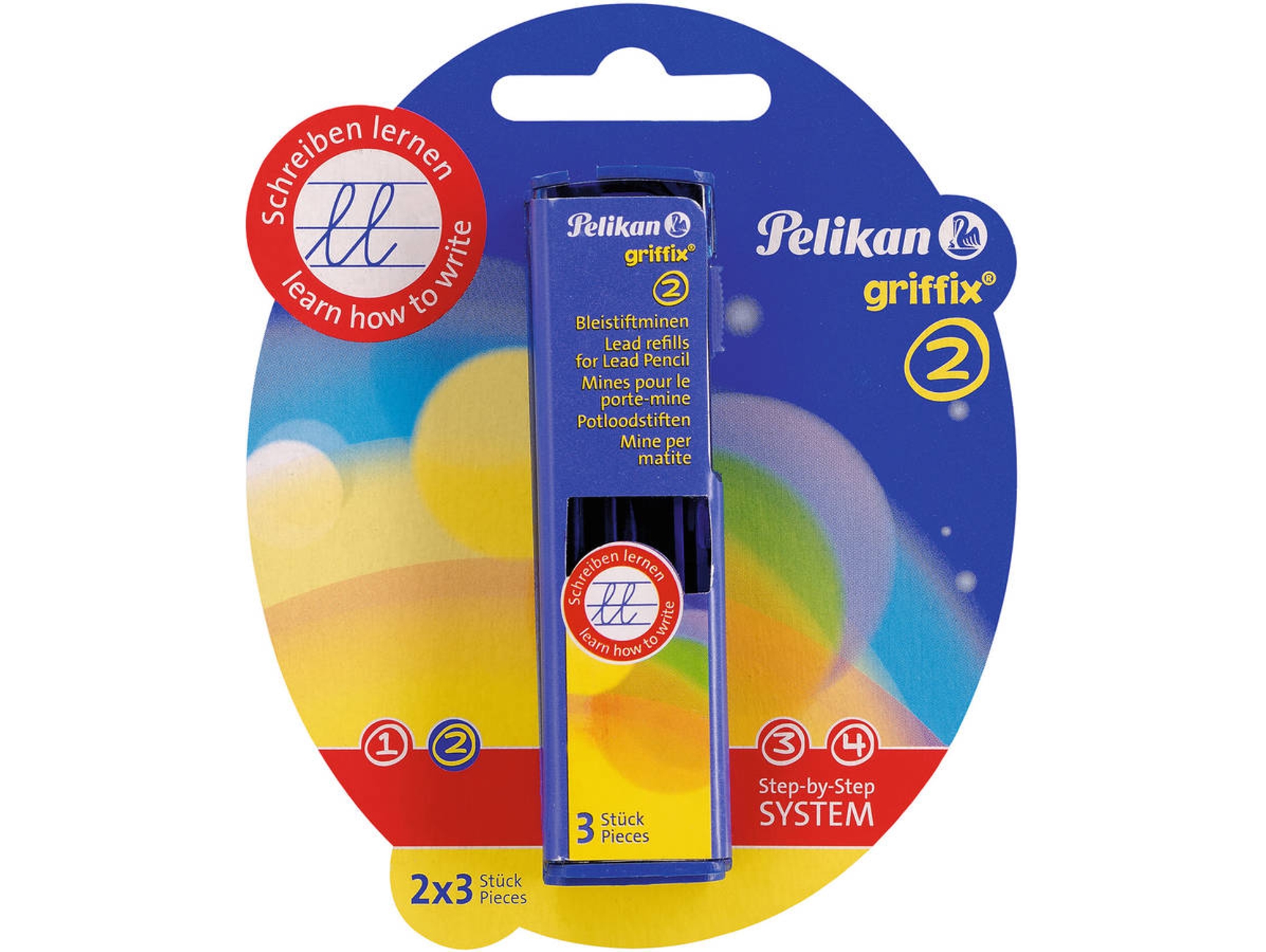 Minas de Repuesto PELIKAN 2 mm (Gris - Plástico)