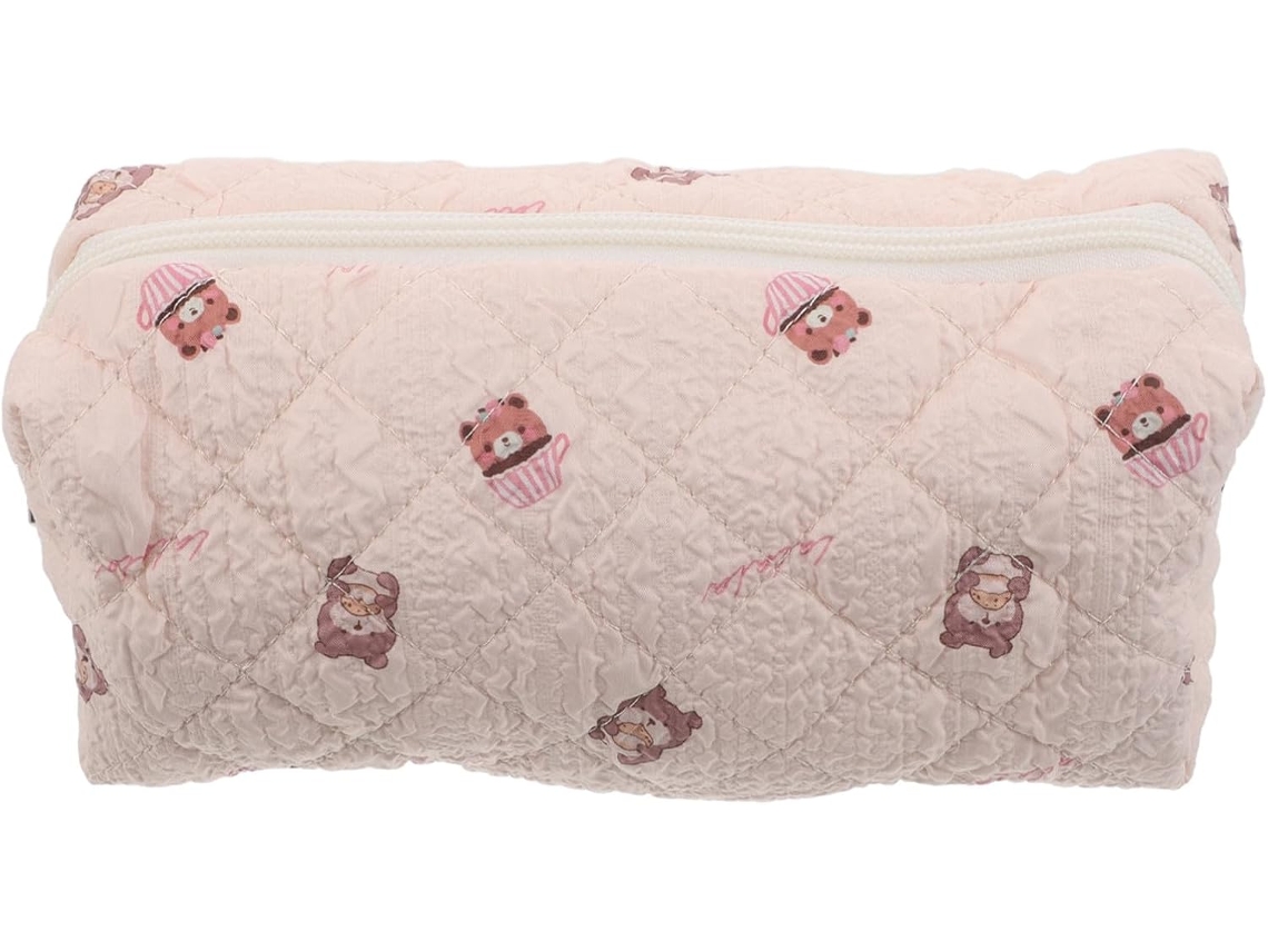 Adorable estuche para lápices, bolsa grande con cremallera, organizador kawaii, estuche portátil.