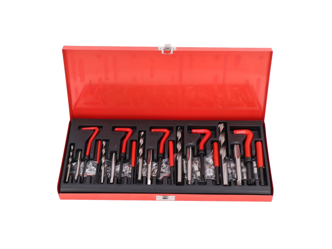 Kit De Reparación De Roscas Hembra Con Insertos De Alambre En Espiral Y Herramientas Hss M5-m12