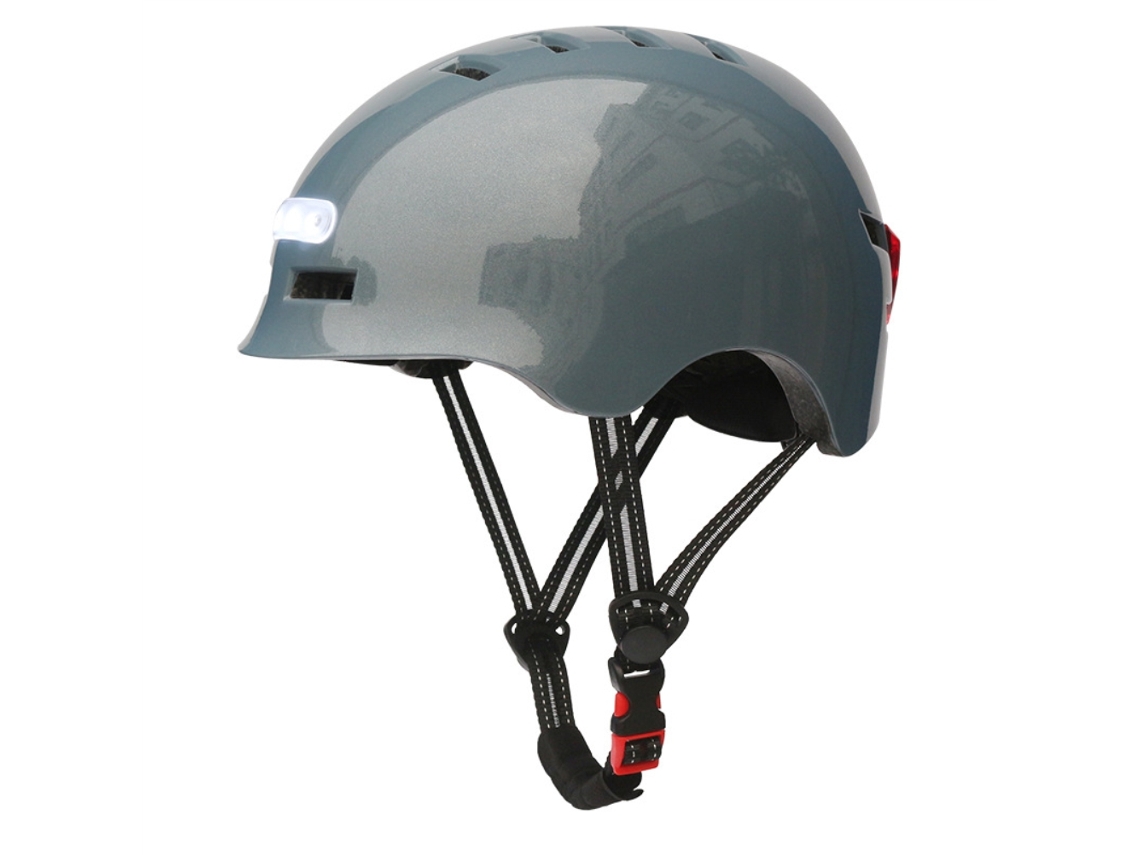 2026-casco De Bicicleta Led Recargable Usb Con Luz De Alerta Para Ciclismo Nocturno Y Escalada