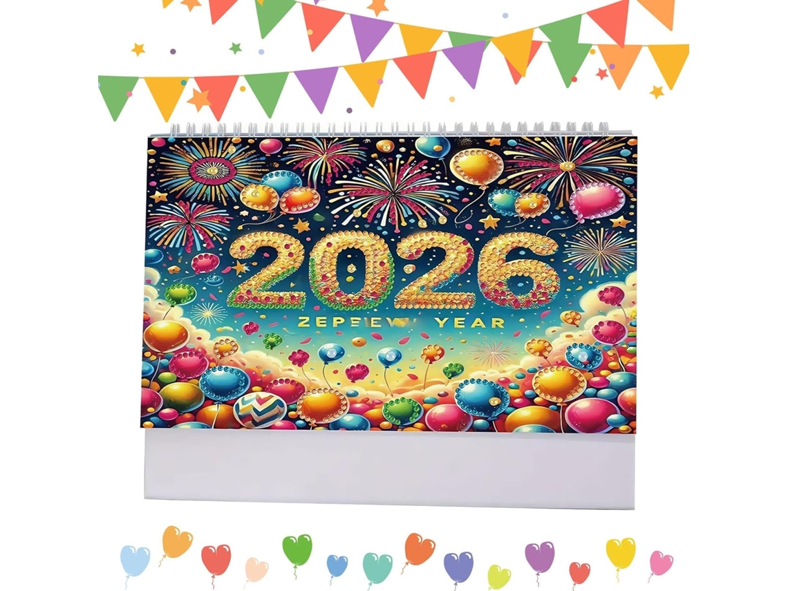 Agenda Mensual 2026 - Decoración De Escritorio Con Diamantes De Imitación Accesorio Creativo Para La Oficina