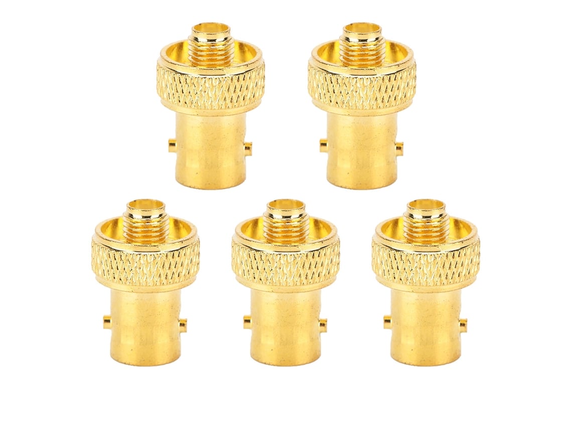 5 Adaptadores Convertidores Coaxiales Rf Bnc Hembra A Sma Hembra Para Diferentes Aplicações E Usos