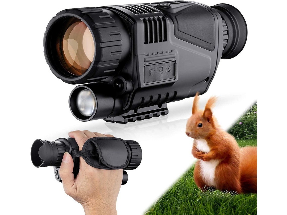 Monocular Digital De Visión Nocturna 5x40 Para Día Y Noche. Gafas De Visión Nocturna Con Cámara Infrarroja Hd Y Tarjeta Tf De 8 Gb Para Adul
