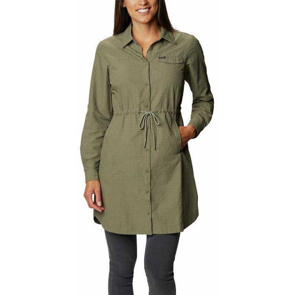 Silver Ridge Novelty vestido para mujer columbia verde montaña l