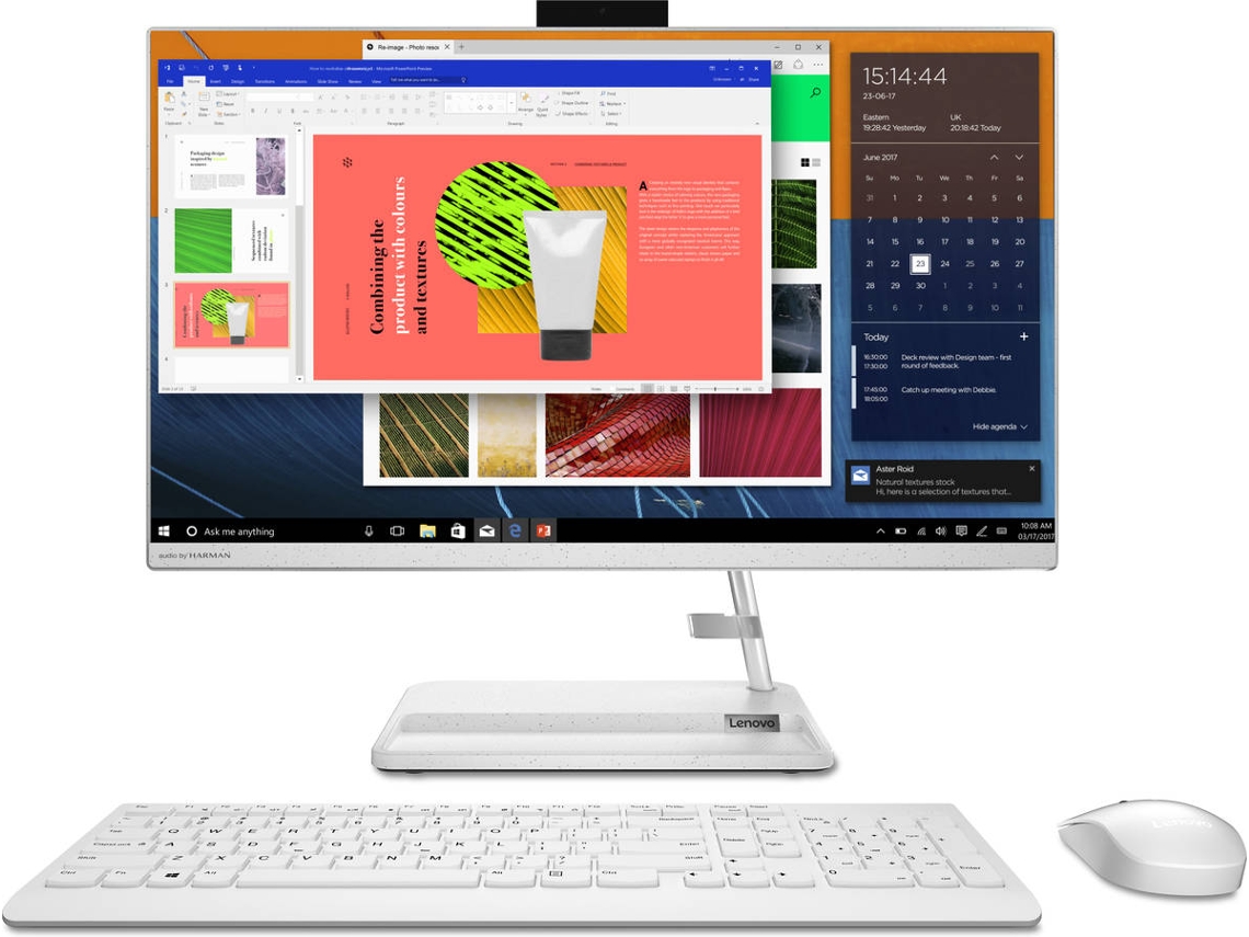 All in One LENOVO IdeaCentre 3 24ALC6 (23.8'' - AMD Ryzen 5 5500 - RAM: 16 GB - 512 SSD PCIe - AMD Radeon Graphics)