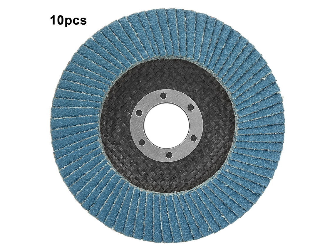 10 Discos De Lijado De Láminas De 115 Mm Y Grano 40 Para Amoladora Angular - Lijado Y Pulido