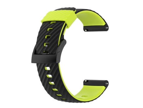Correa de Silicona color dual para Suunto Spartan Sport/Spartan Sport Wrist HR/9/9 Baro/7/D5 - negro/cal