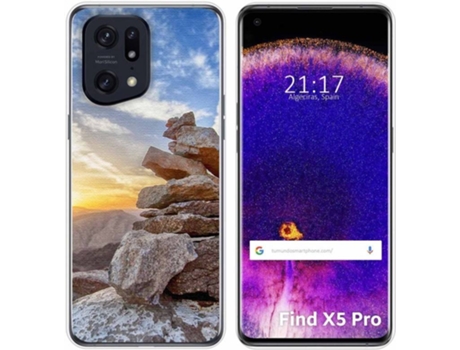 Carcasa para Oppo Find X5 Pro 5G TUMUNDOSMARTPHONE Dibujos Sunset Multicolor