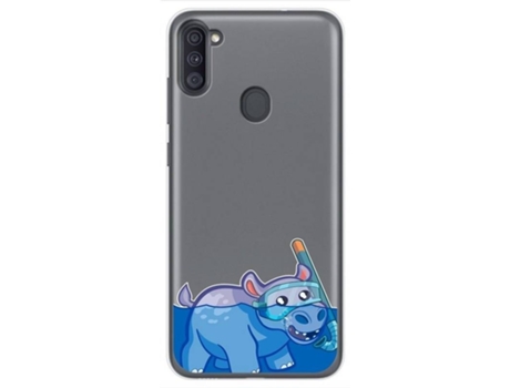 Carcasa Samsung Galaxy M11 TUMUNDOSMARTPHONE Dibujos Transparente Multicolor