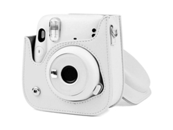 Mini Funda Para Cámara De Moda, Funda Protectora Sencilla Y Bonita Para Instax Mini 11, Blanca.