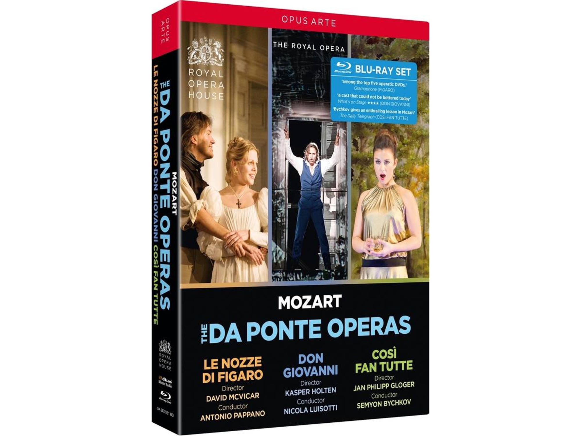 Blu-ray Video Schrott/Persson/Behle/Pappano/Bychkov/Holten - Mozart: Da Ponte Opern (4 CDs)